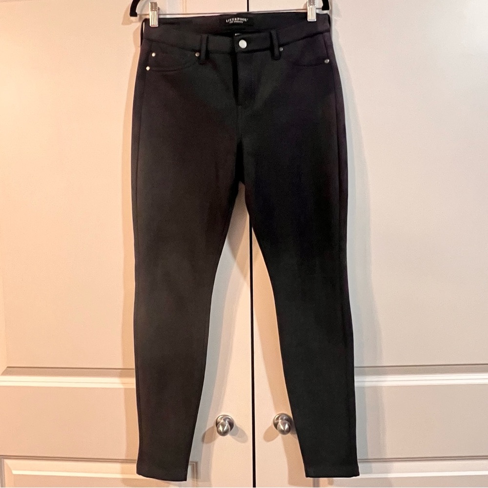 Faux-suede leggings
